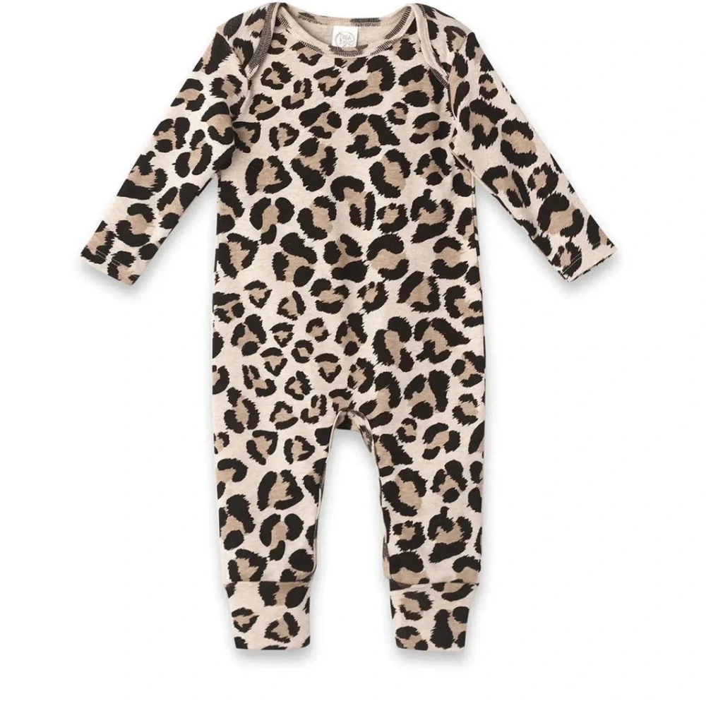 COTTON ON BABY‎ LEOPARD PRINT SLEEPSUIT ROMPER SIZE 3-6mts